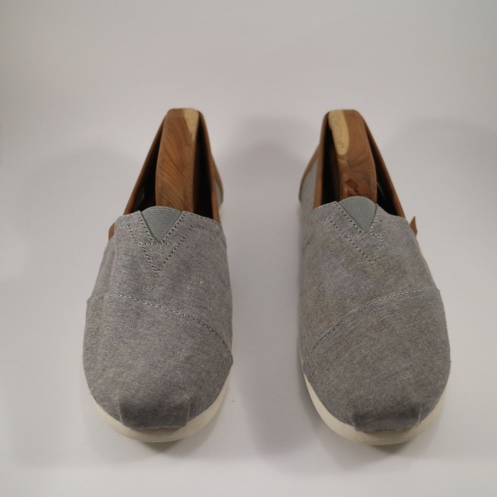 Tom's Frost Grey Chambray Men's Classics - Picture 2 of 8